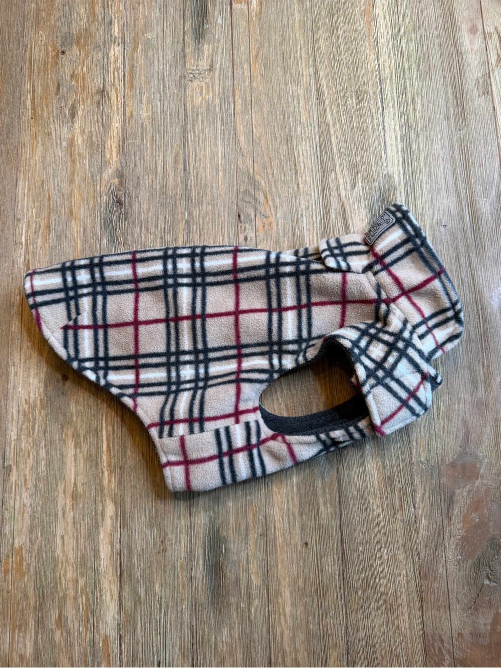 RC Pets Tundra Fleece Tartan Plaid - Beige Black Red Size 14